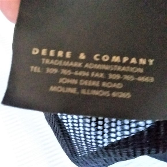 John Deere Ball Cap Klooster Louisville Snap Back Trucker Mesh Hat USA Tags VTG - Picture 5 of 8